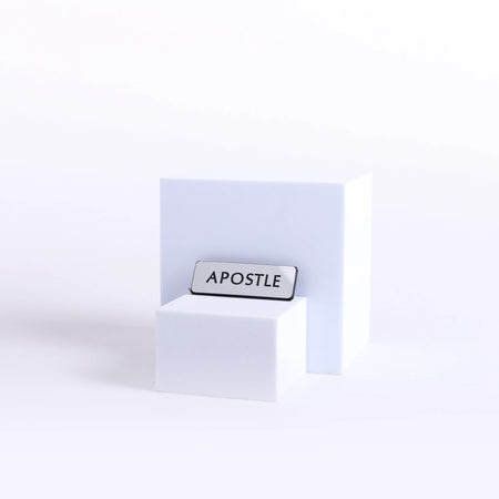 Badge Engraved Contemporary Apostle Silver Pin by Swanson Christian Products