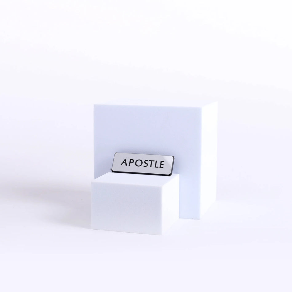 Badge Engraved Contemporary Apostle Silver Pin by Swanson Christian Products