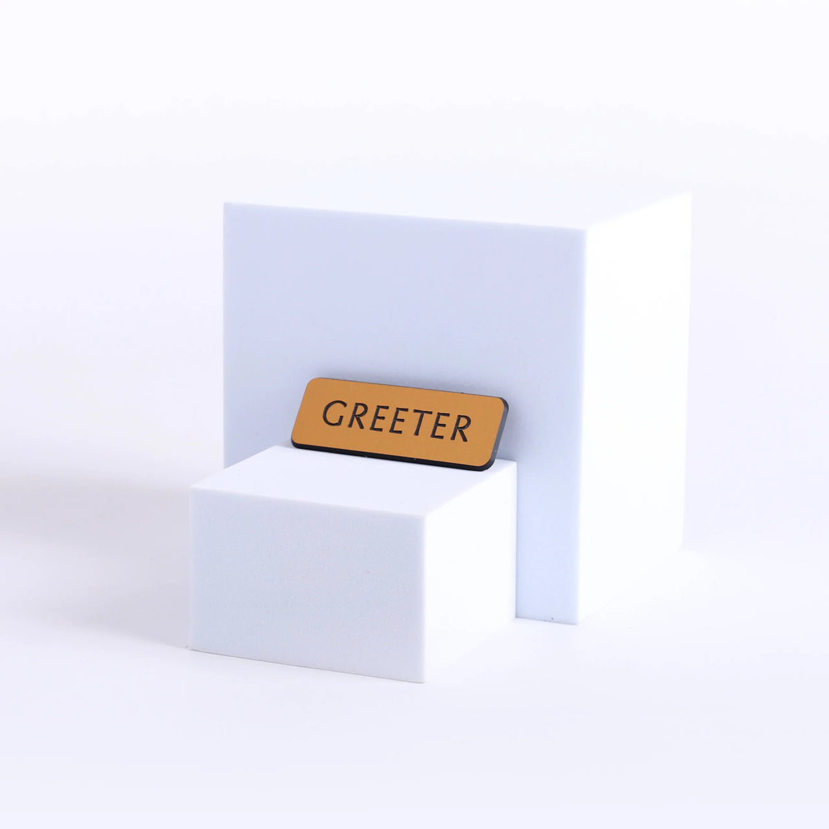 Badge Engraved Contemporary Greeter Gold Magnet by Swanson Christian Products
