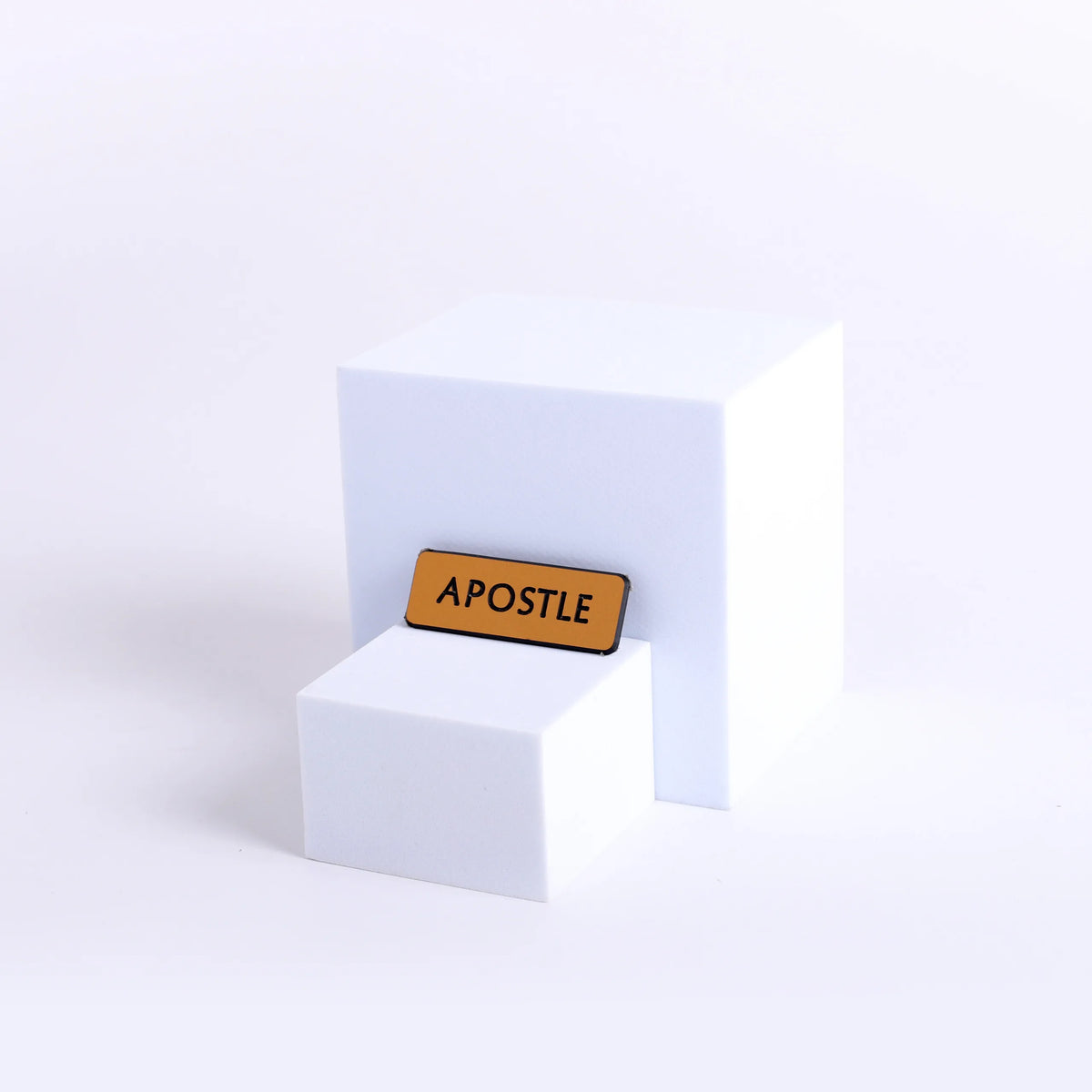 Badge Engraved Contemporary Apostle Gold Magnetic by Swanson Christian Products, product view 2