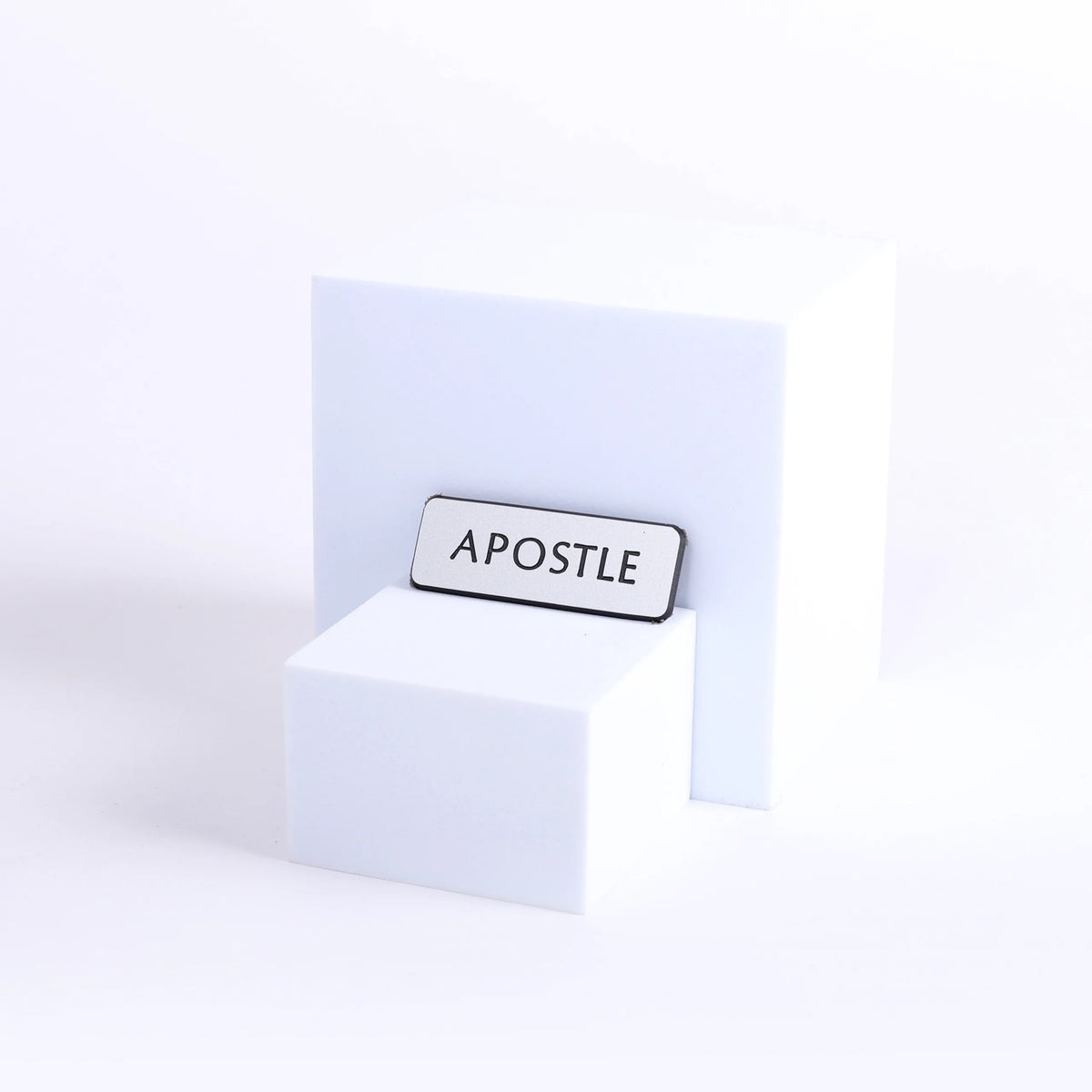 Badge Engraved Contemporary Apostle Silver Magnetic by Swanson Christian Products
