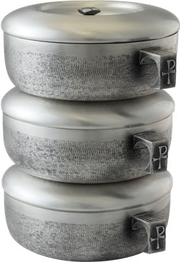 Silver-ox, Gold Lined Stacking Ciboria (Piece)