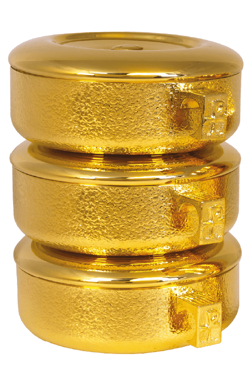 3pc. Stacking Ciboria Set Talon Texture
