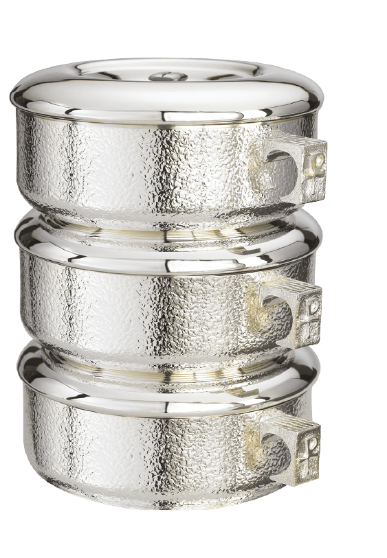 3pc. Stacking Ciboria Set Talon Texture