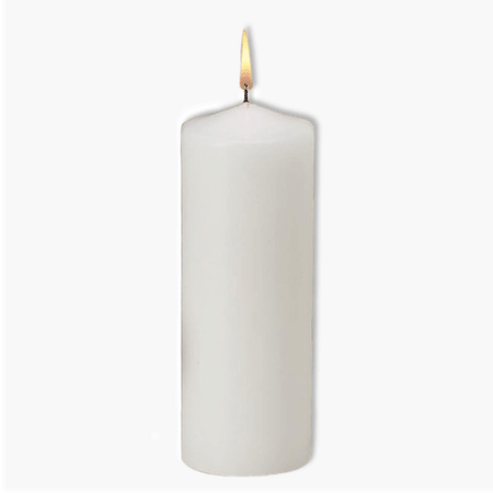 Plain Memorial Pillar Candle by Will & Baumer, product view 2