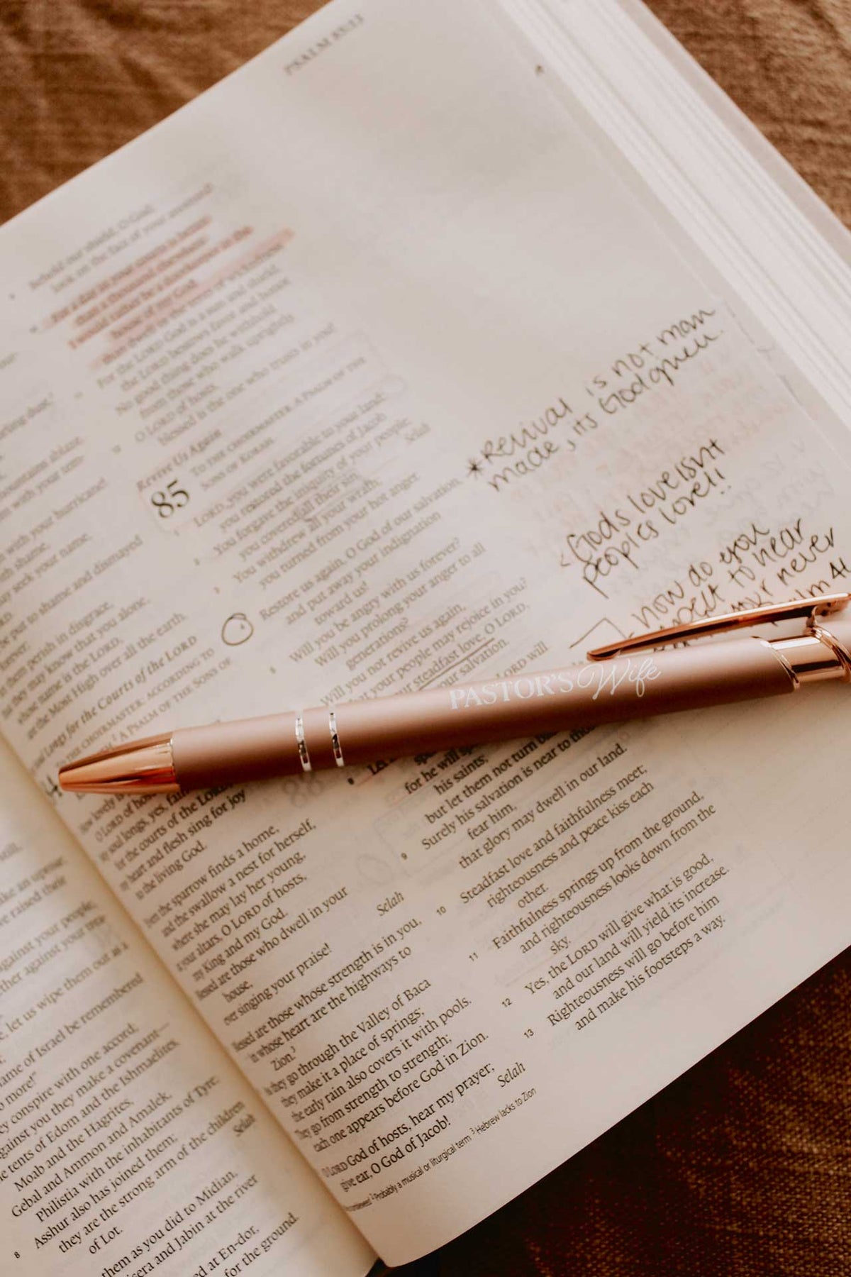 GIFT PEN SOFT TOUCH PASTOR'S WIFE ROSE GOLD