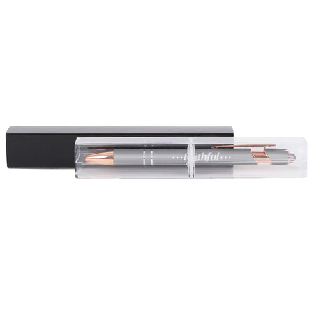 GIFT PEN SOFT TOUCH FAITHFUL GREY