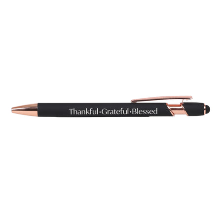 GIFT PEN SOFT TOUCH THANKFUL BLACK