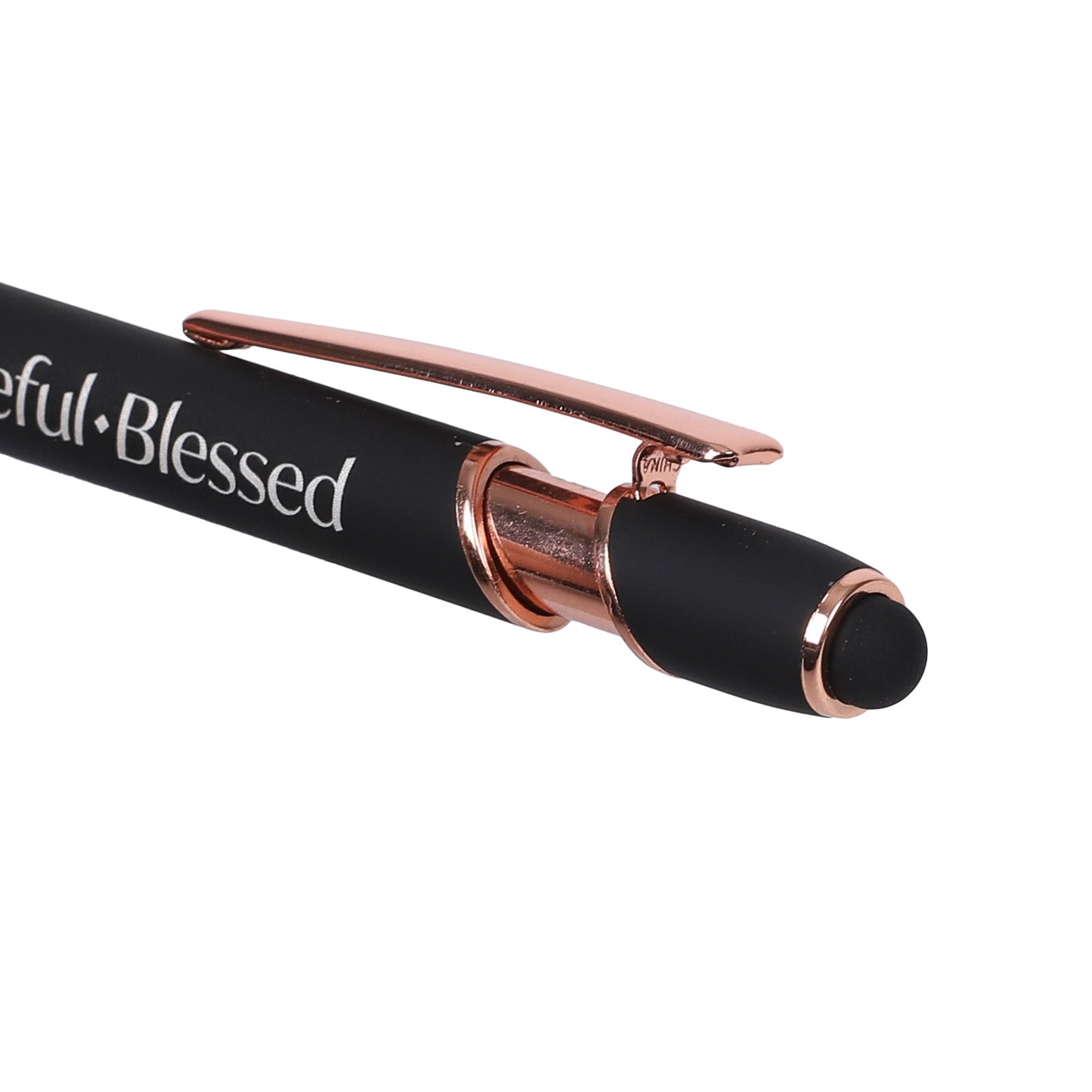 GIFT PEN SOFT TOUCH THANKFUL BLACK