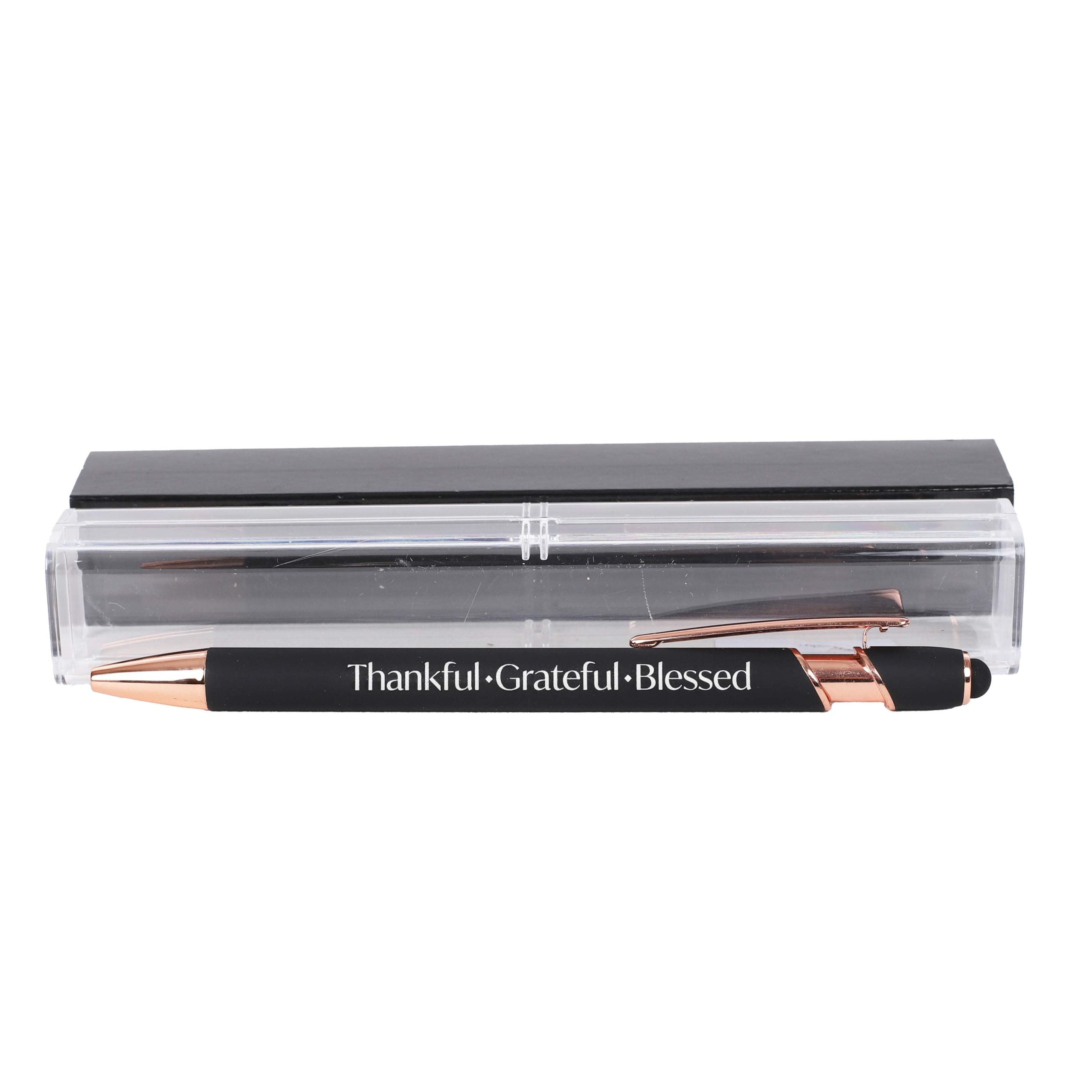 GIFT PEN SOFT TOUCH THANKFUL BLACK