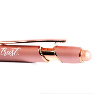 Gift Pen – Pray Wait Trust – Rose Gold – Stylus Tip