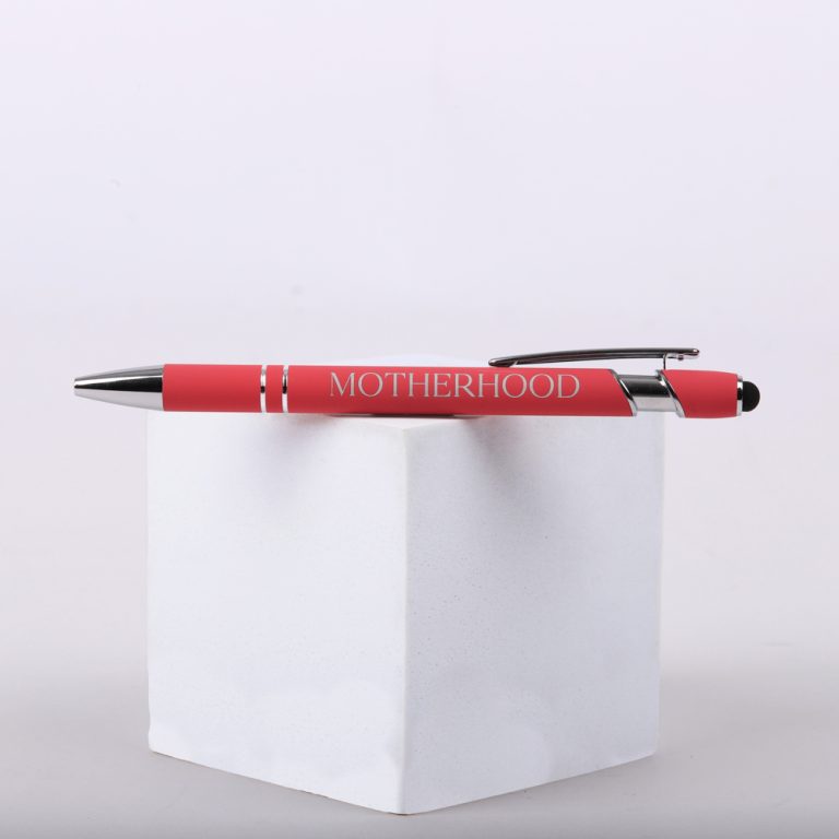 Gift Pen Soft Touch Motherhood Kingdom Work Coral