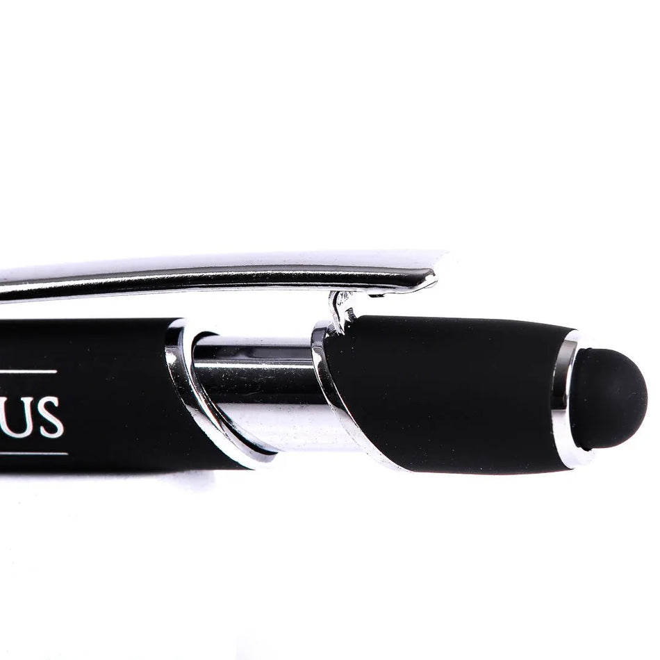 Gift Pen – Strong & Courageous – Black – Stylus Tip
