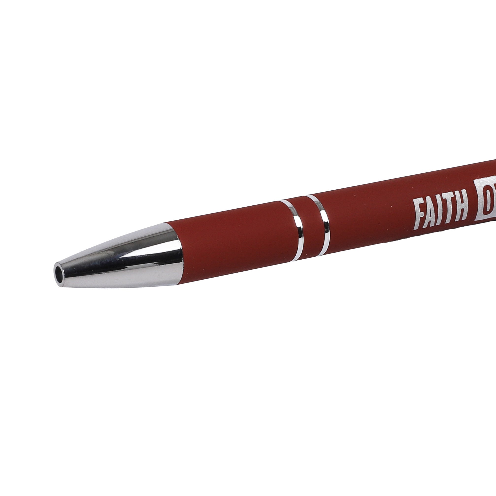 GIFT PEN SOFT TOUCH FAITH OVER FEAR DARK RED