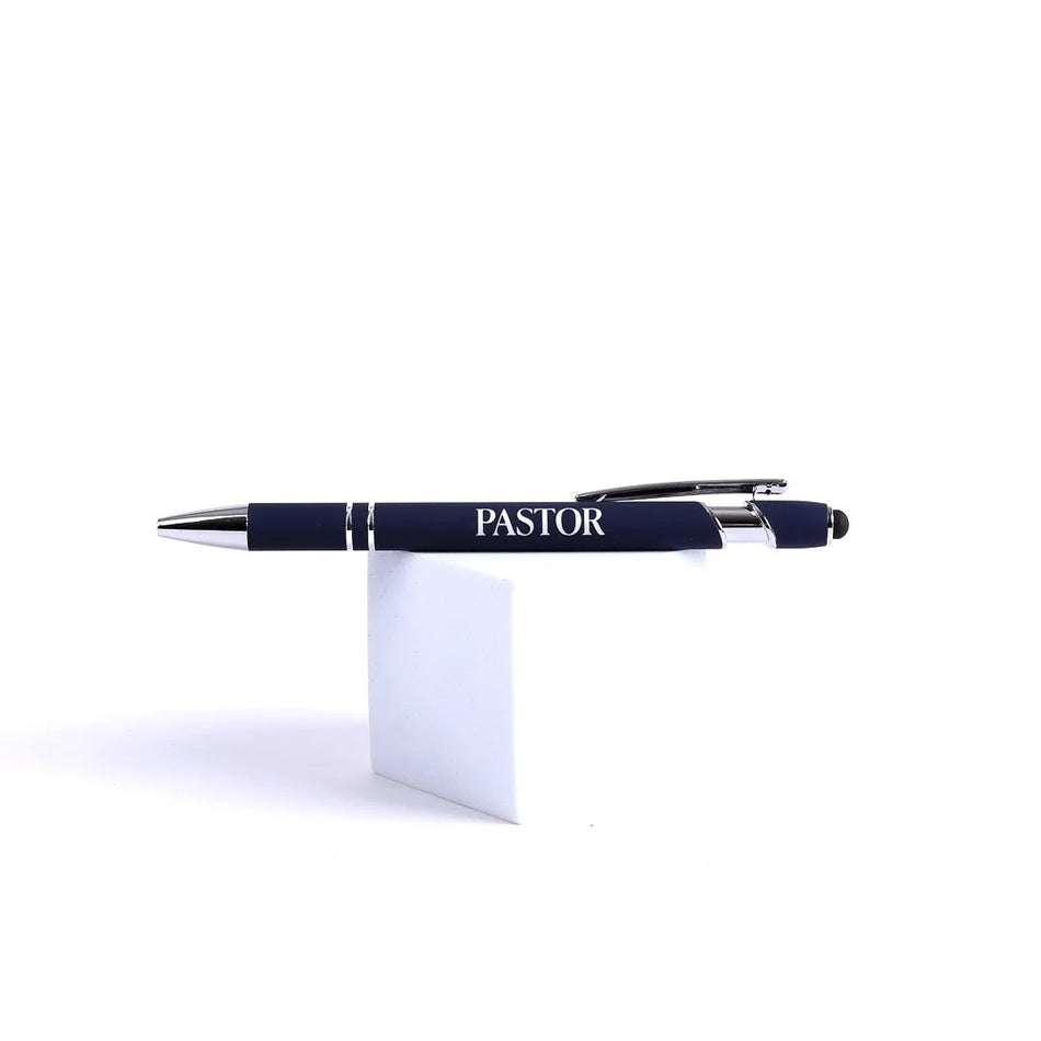 Gift Pen – Pastor – Navy – Stylus Tip