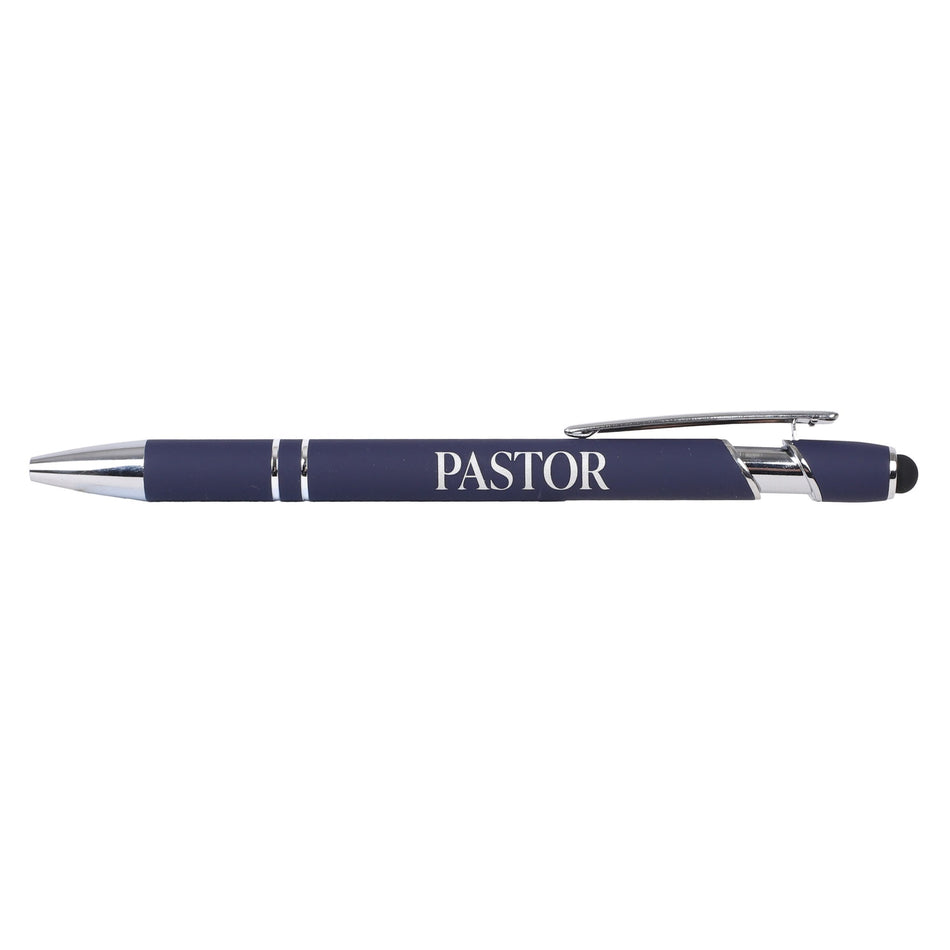 Pastor Navy Soft-Touch Stylus Pen