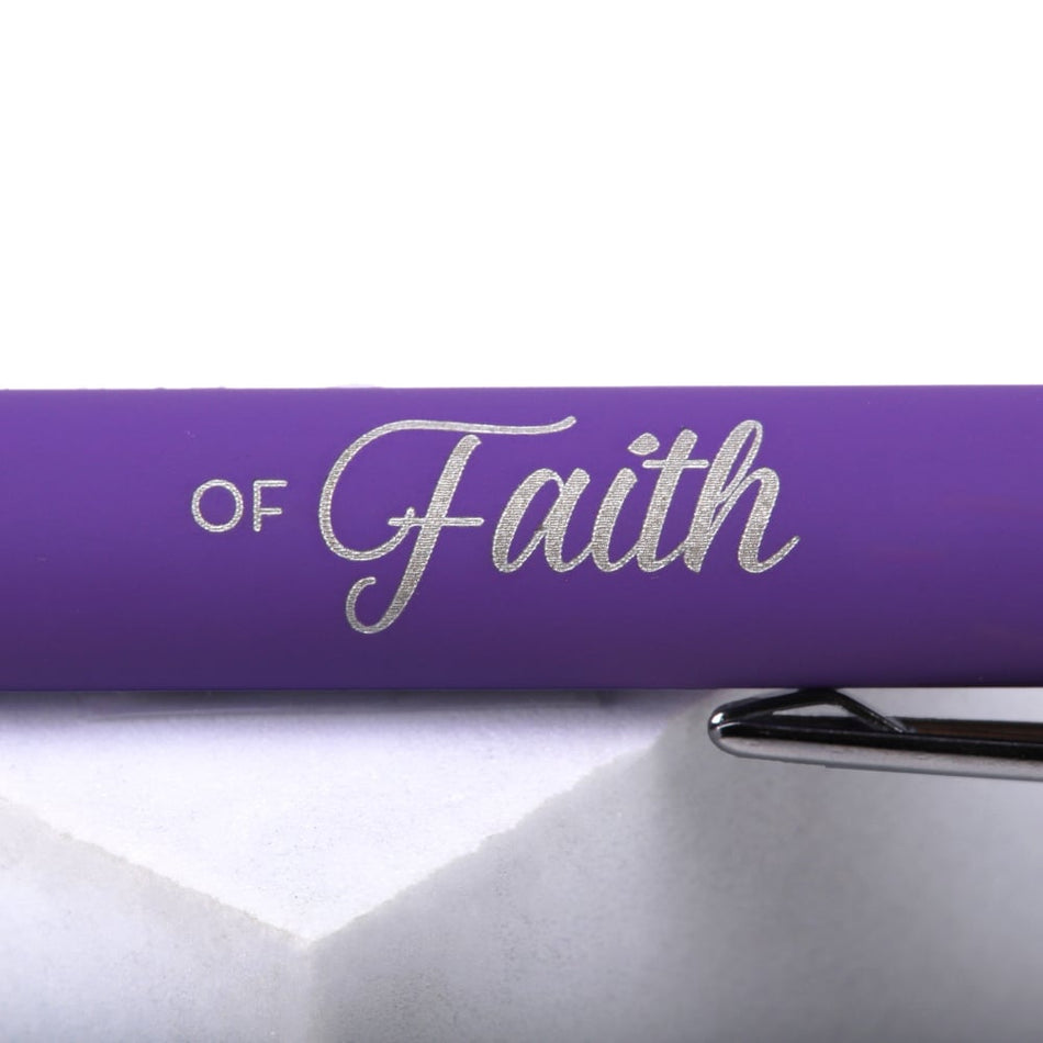 Gift Pen Soft Touch Woman of Faith Lavender by Swanson Christian Products, product view 2