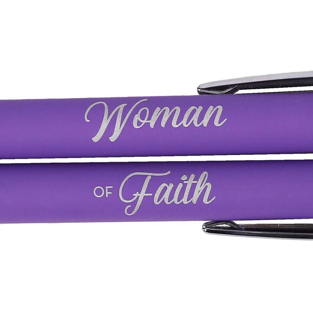 Gift Pen Soft Touch Woman of Faith Lavender by Swanson Christian Products, product view 3