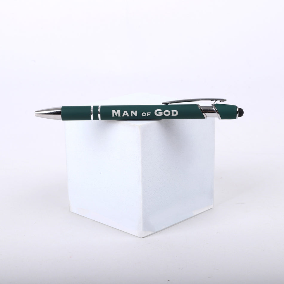 Gift Pen Soft Touch Man of God Green