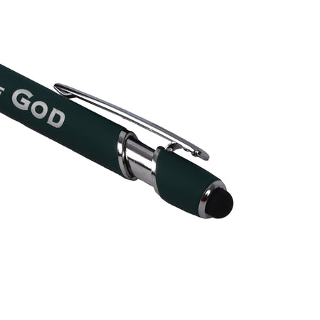 Gift Pen Soft Touch Man of God Green by Swanson Christian Products, product view 3