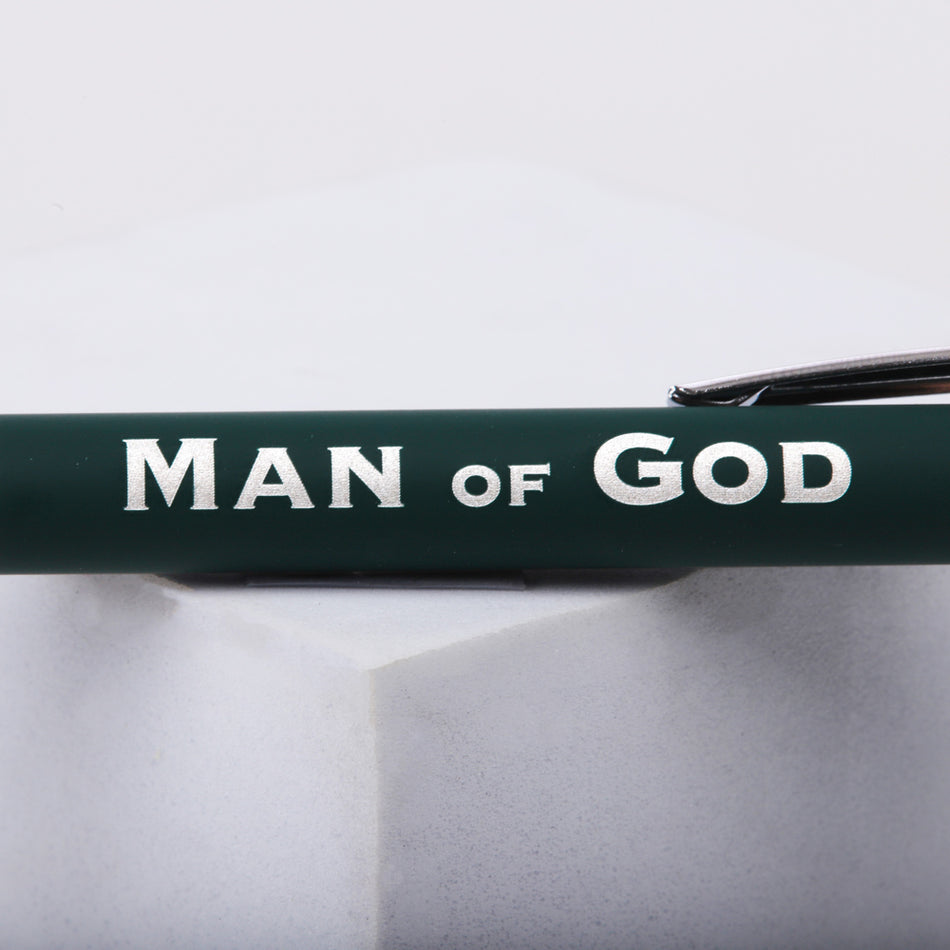 Gift Pen Soft Touch Man of God Green