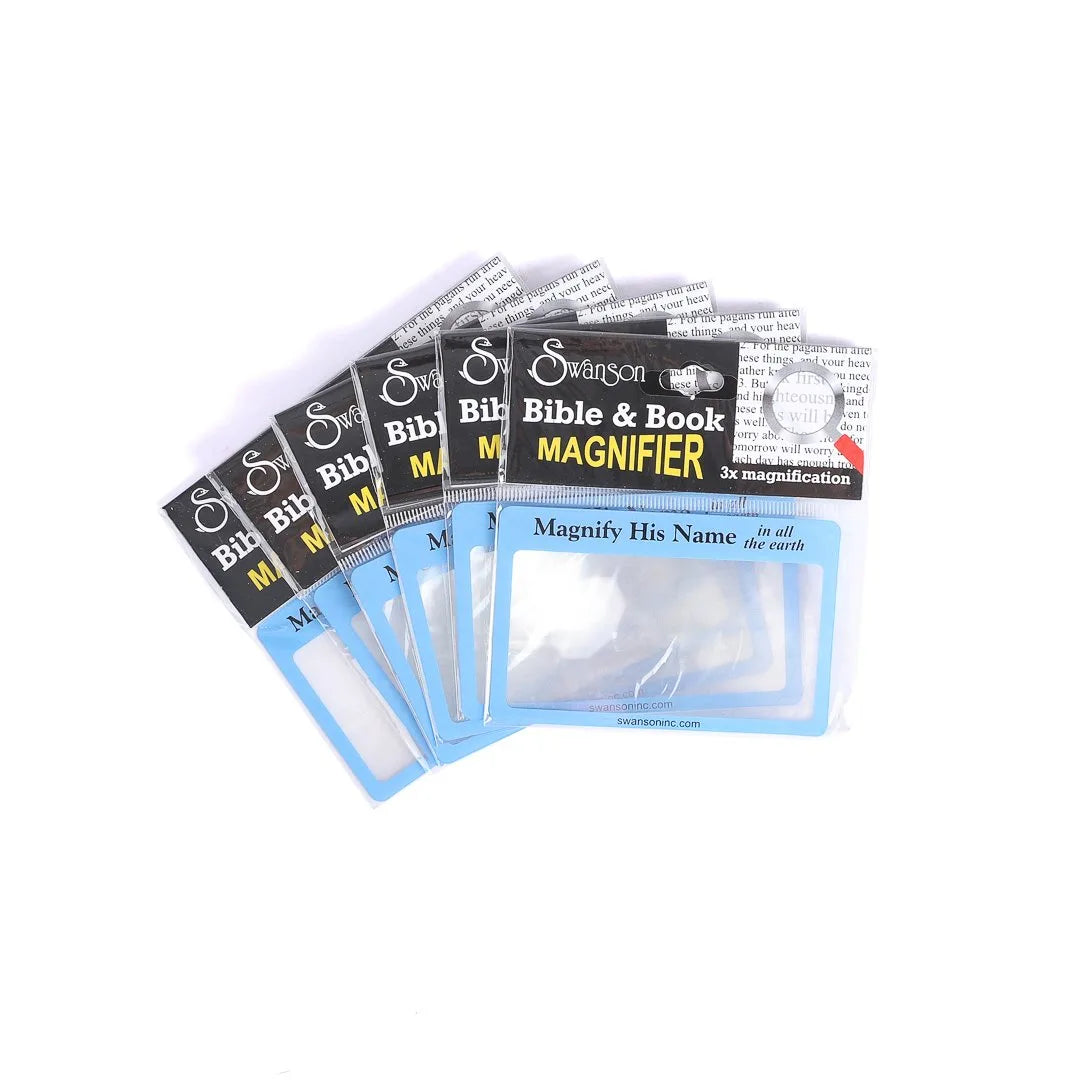 MAGNIFIER CREDIT CARD SIZE PK6