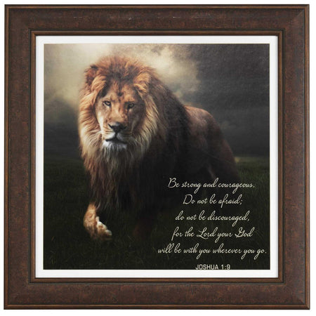 Framed Wall Art Be Strong & Courageous by Dicksons, product view 2