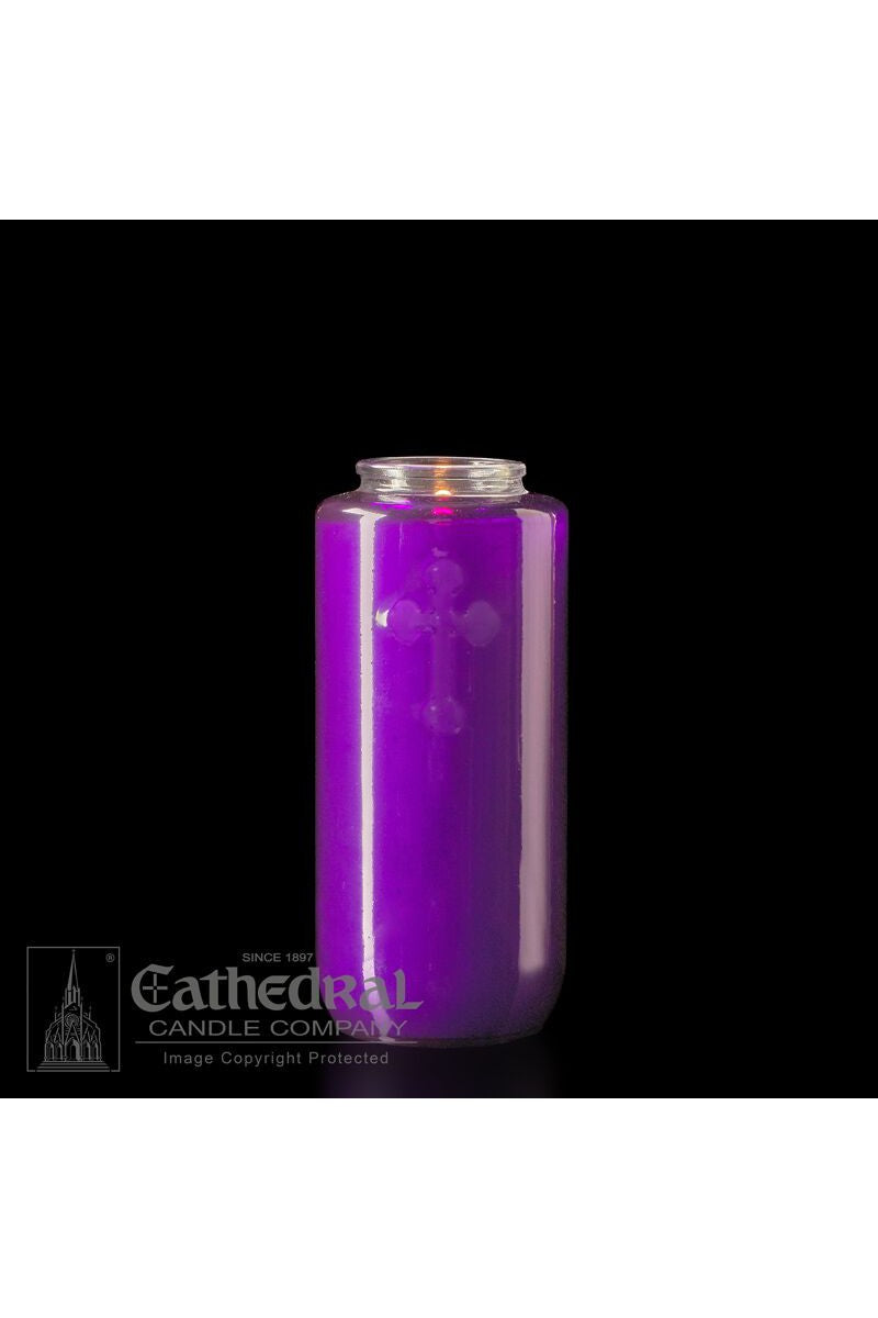 5-Day Purple Glass Offering Candles - AF205-68 by Anchor Christian Distributors
