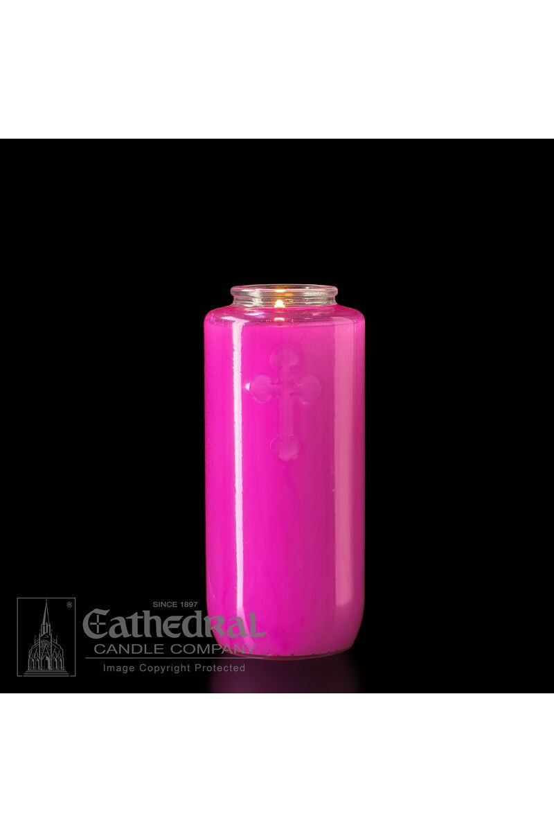 5-Day Rose Glass Offering Candles - AF205-14 by Anchor Christian Distributors