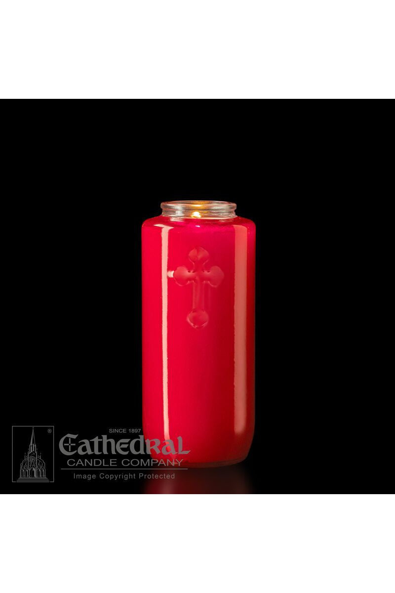 5-Day Ruby Glass Offering Candles AF205-11 by Anchor Christian Distributors