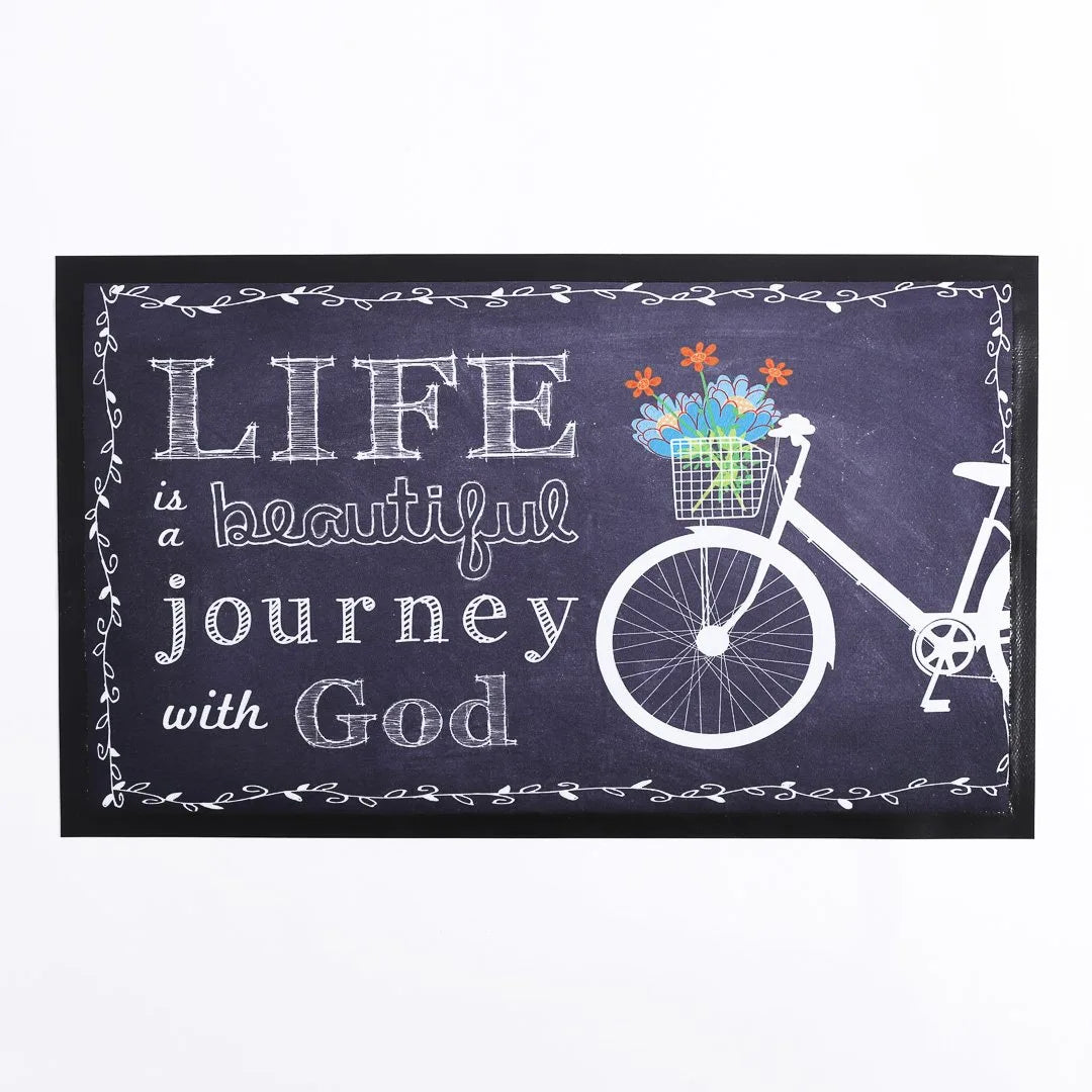 DOOR MAT BEAUTIFUL JOURNEY  28X18