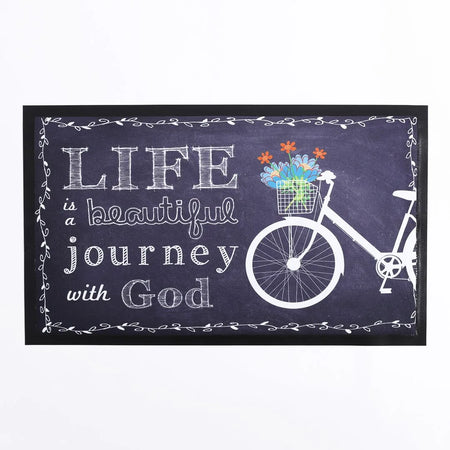DOOR MAT BEAUTIFUL JOURNEY  28X18