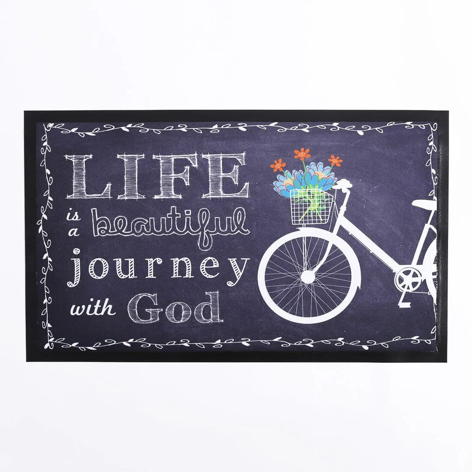 DOOR MAT BEAUTIFUL JOURNEY  28X18