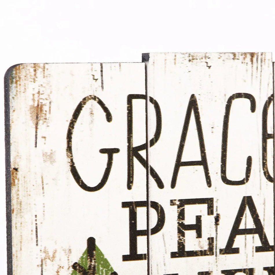 Engraved Wood Slat Faith Wall Décor | Christian Inspirational Scripture Signs