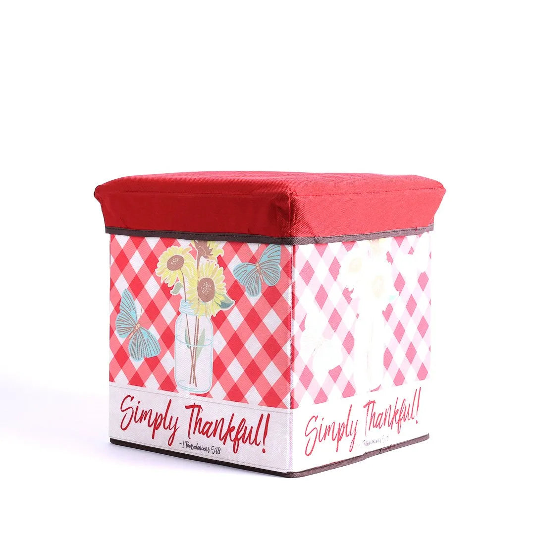 COLLAPSIBLE STORAGE BOX SIMPLY THANKFUL