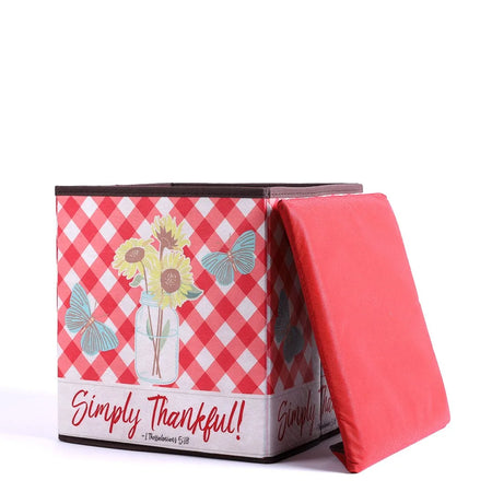 COLLAPSIBLE STORAGE BOX SIMPLY THANKFUL