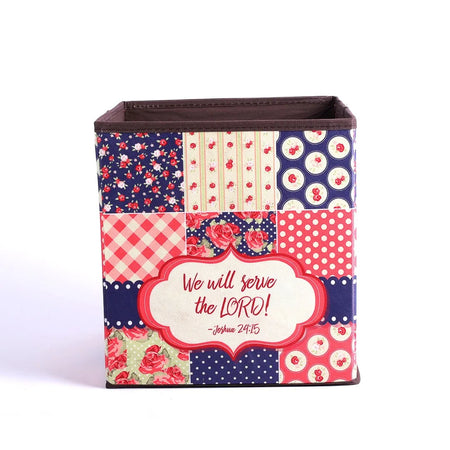 COLLAPSIBLE STORAGE BOX SERVE THE LORD