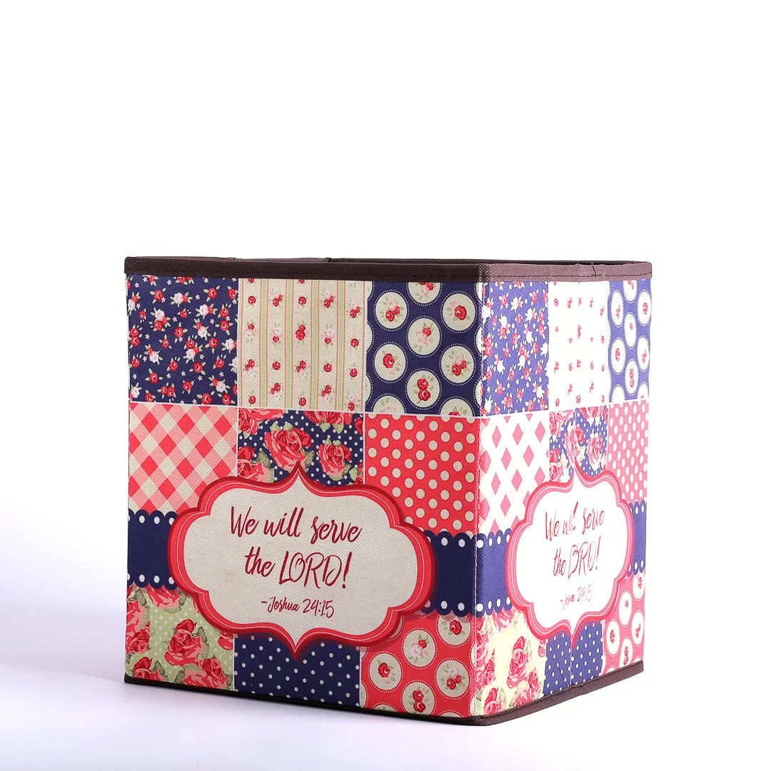 COLLAPSIBLE STORAGE BOX SERVE THE LORD