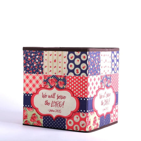 COLLAPSIBLE STORAGE BOX SERVE THE LORD