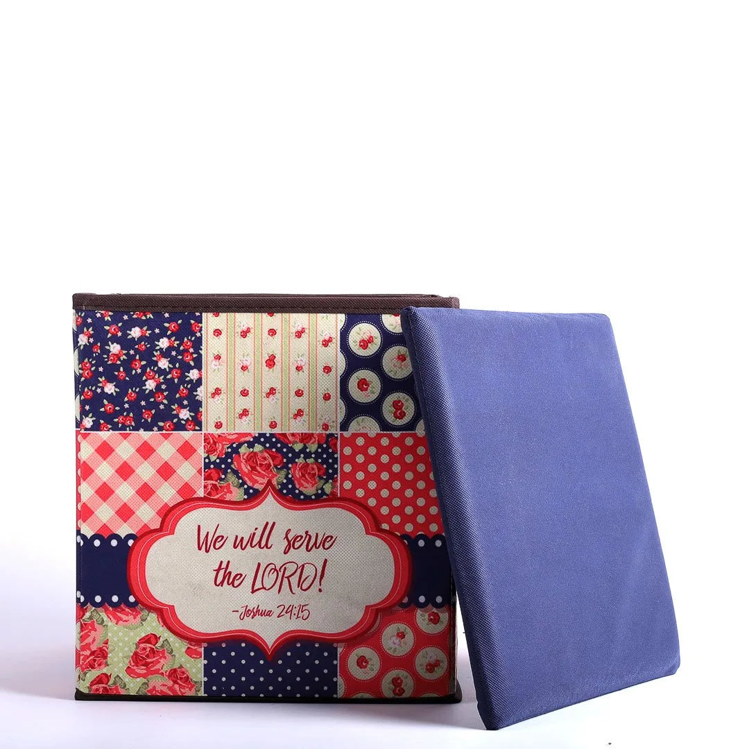COLLAPSIBLE STORAGE BOX SERVE THE LORD