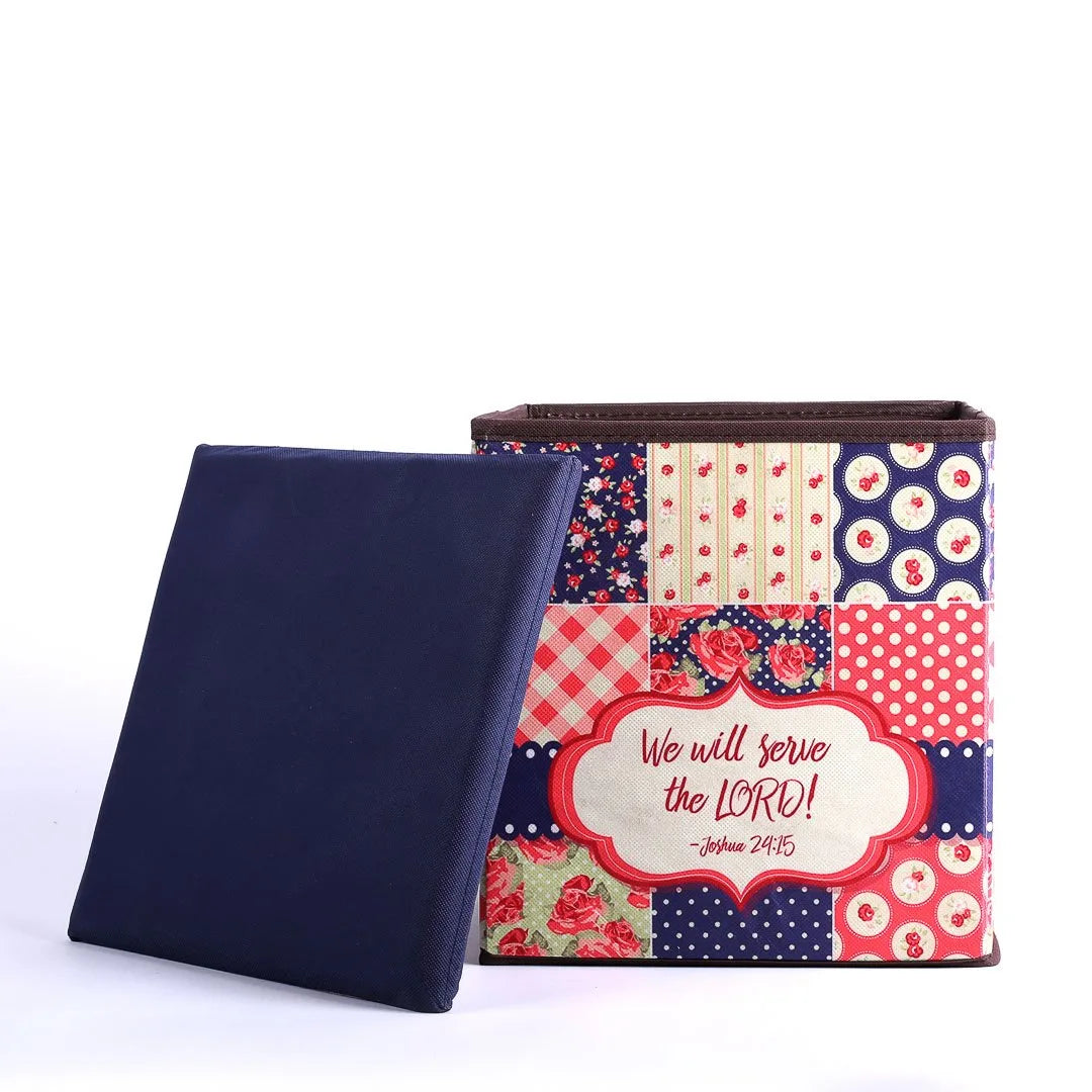 COLLAPSIBLE STORAGE BOX SERVE THE LORD