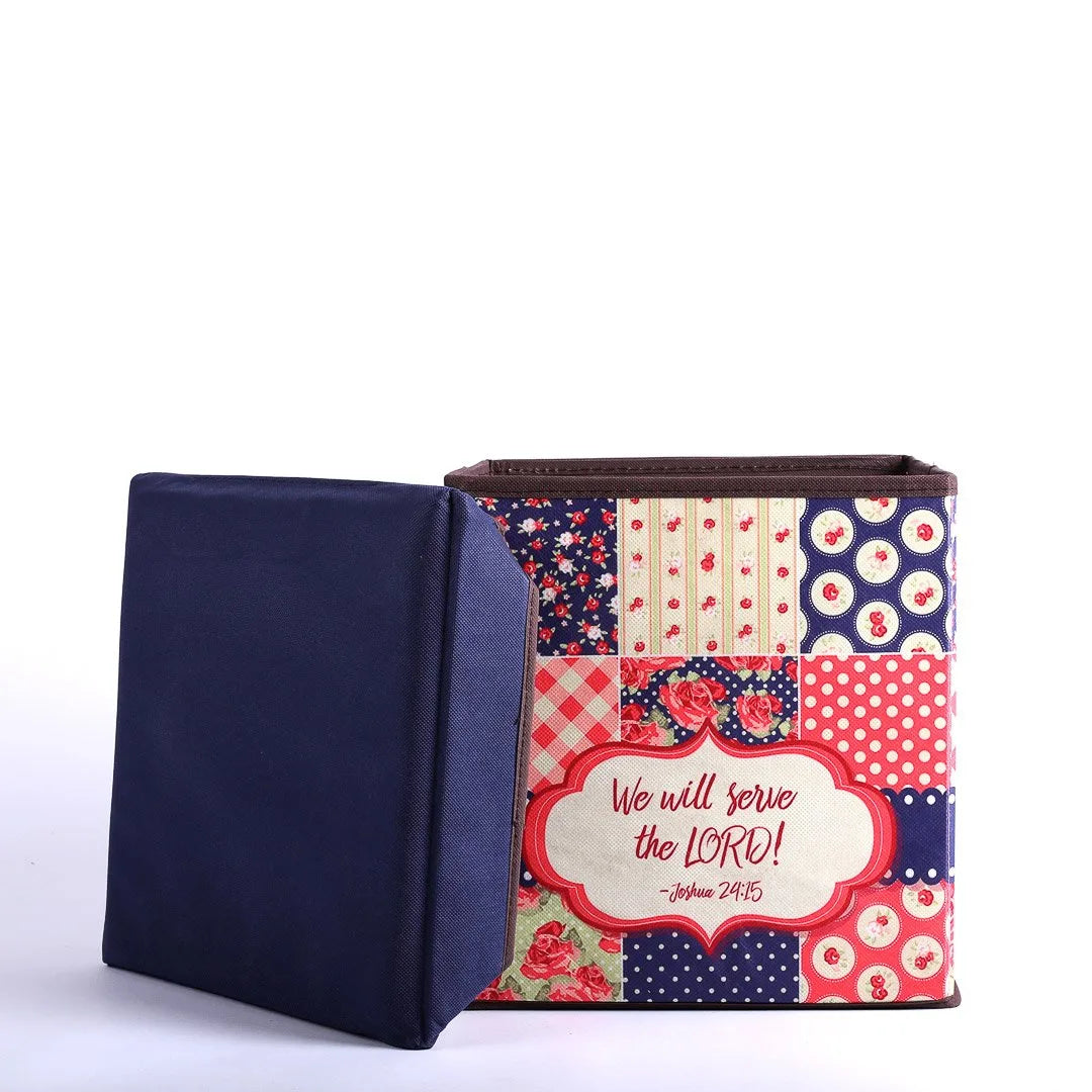 COLLAPSIBLE STORAGE BOX SERVE THE LORD