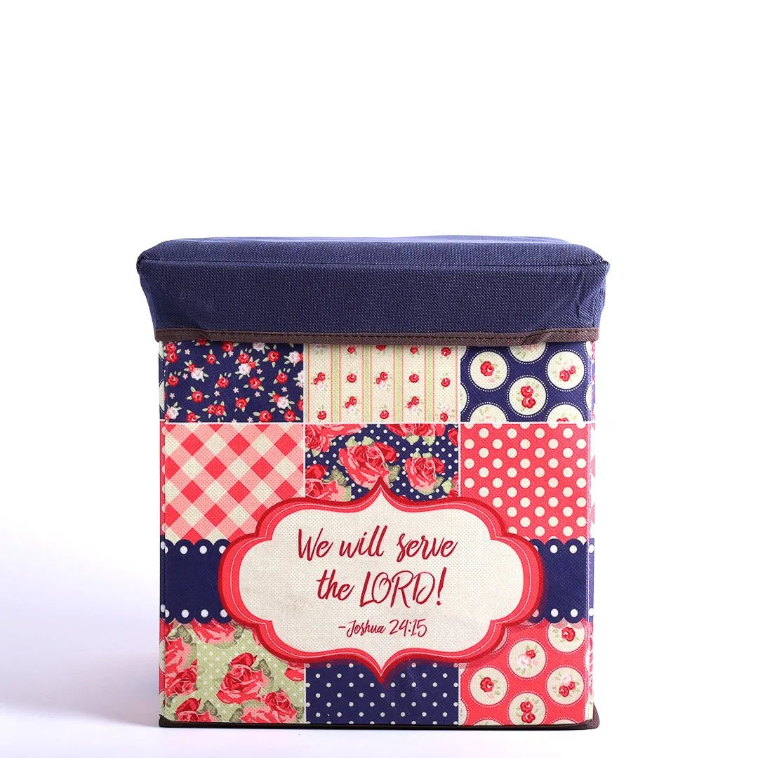 COLLAPSIBLE STORAGE BOX SERVE THE LORD
