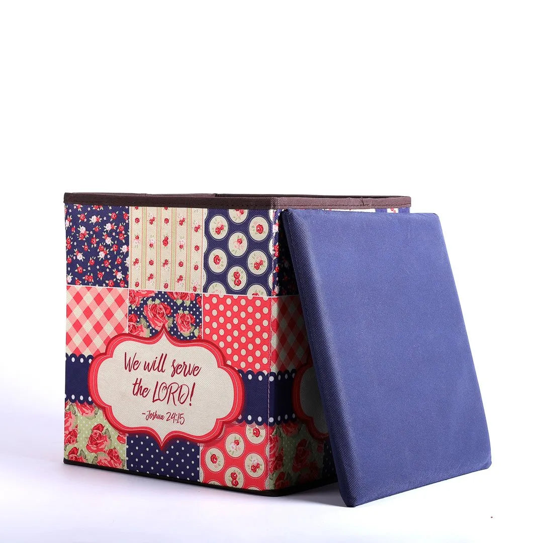 COLLAPSIBLE STORAGE BOX SERVE THE LORD