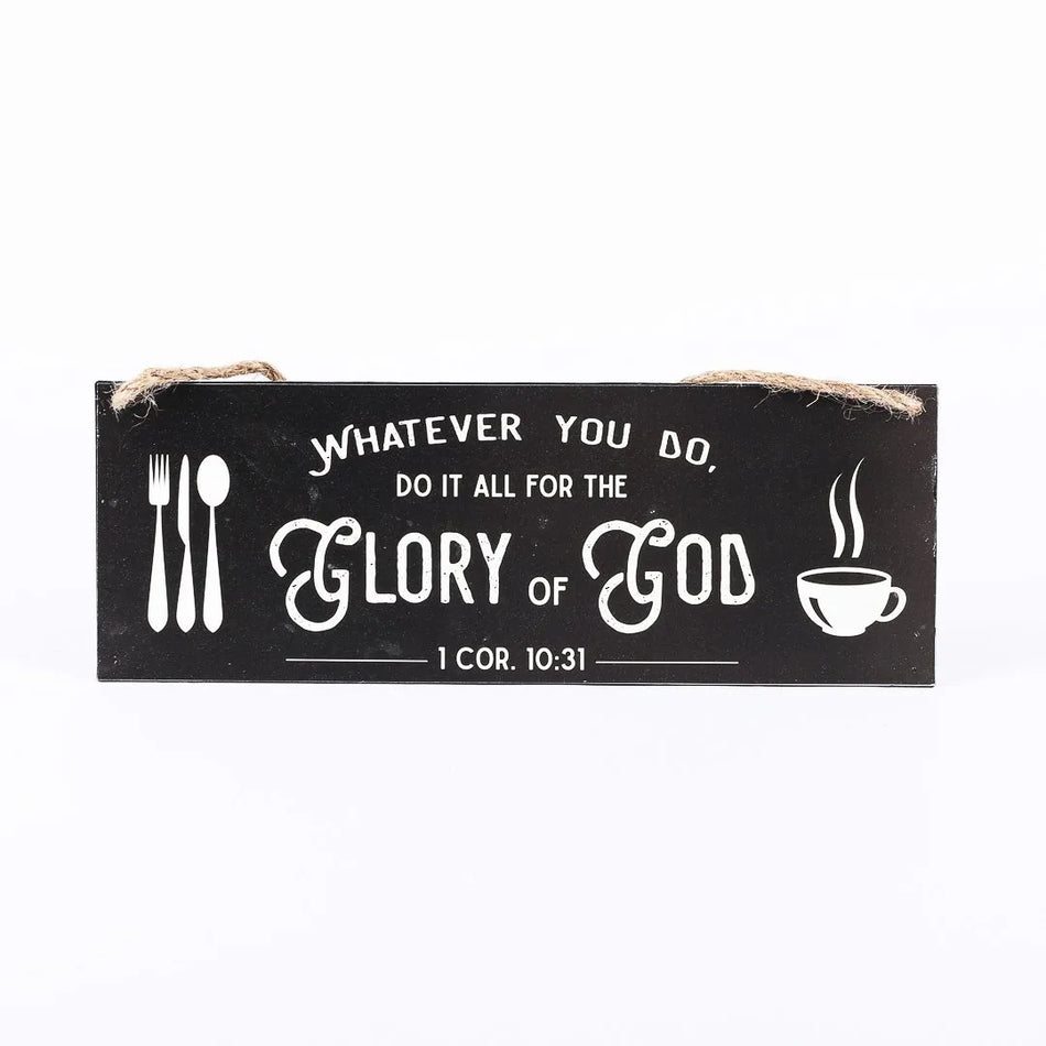 Metal Wall Décor with Rope | Faith & Inspirational Hanging Wall Art