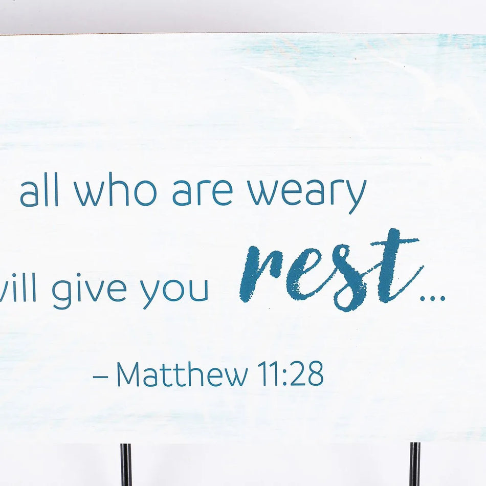 Wood Wall Décor with Hooks | Faith & Utility Wall Signs