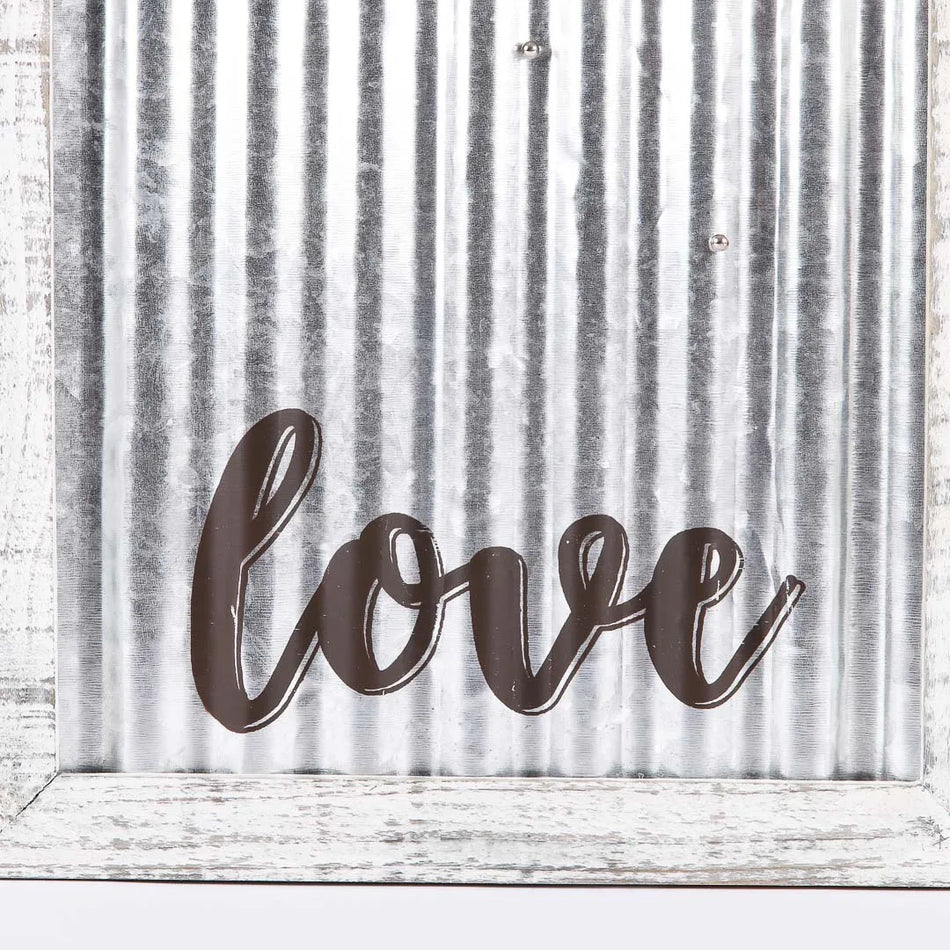 Corrugated Tin Faith Wall Décor | Scripture & Inspirational Metal Wall Art