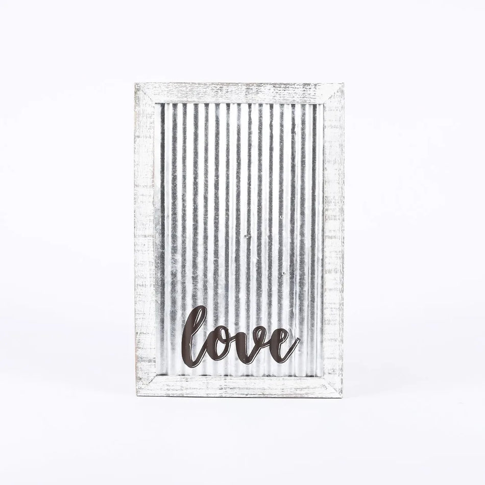 Corrugated Tin Faith Wall Décor | Scripture & Inspirational Metal Wall Art