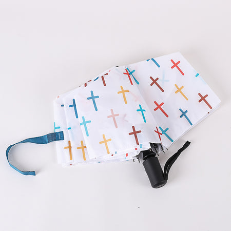 UMBRELLA COMPACT COLORFUL CROSSES