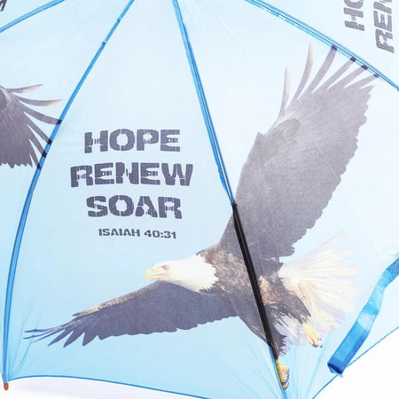 UMBRELLA WOODEN STICK HOPE-RENEW-SOAR EAGLE